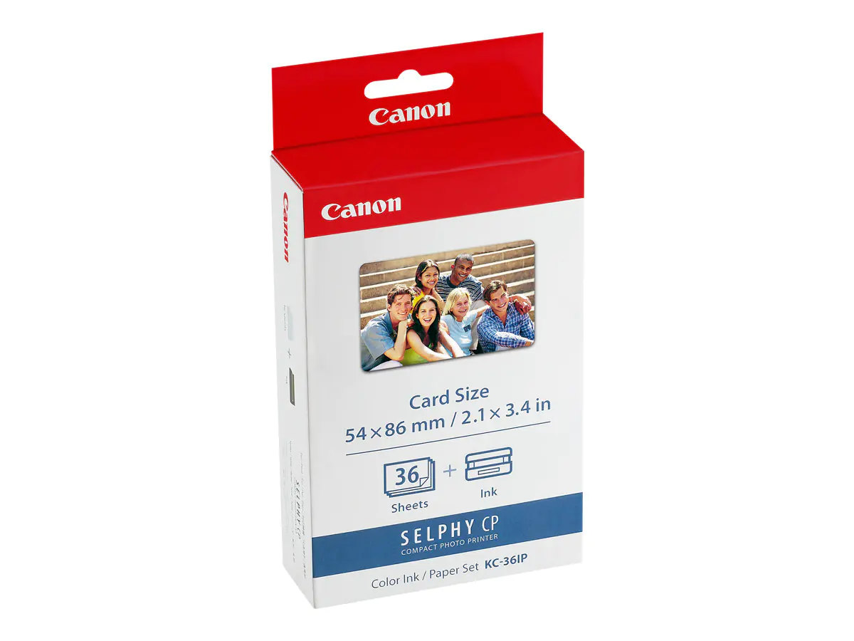 Canon KC-36IP - 54 x 86 mm Druckpatrone / Papiersatz - für Canon SELPHY CP1000, CP1200, CP1300, CP530, CP780, CP790, CP800, CP820, CP900, CP910