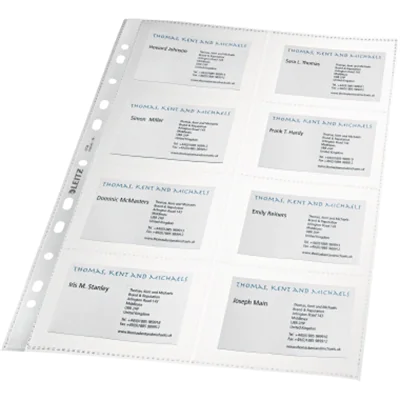 Leitz Prospekthülle 47583003 DIN A4 16 Visitenkarten PP tr 10 St./Pack. Leitz Prospekthülle 47583003 DIN A4 16 Visitenkarten PP tr 10 St./Pack.