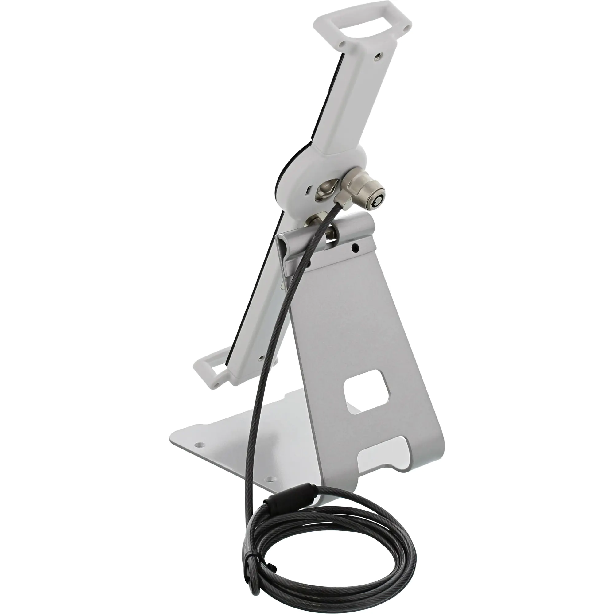 InLine Universal Tablet-Halterung - 1,5 m Diebstahlschutz - 10-13 Zoll - weiß 55727W