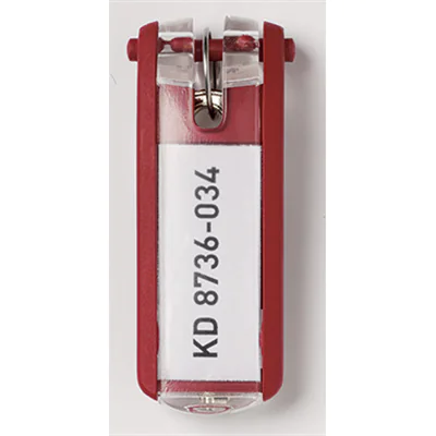 DURABLE Schlüsselanhänger KEY CLIP 195703 rot 6 St./Pack. DURABLE Schlüsselanhänger KEY CLIP 195703 rot 6 St./Pack.