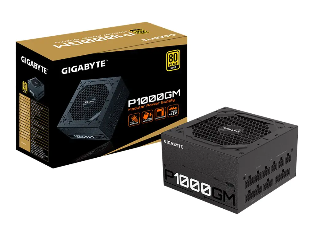 Gigabyte P1000GM - Netzteil (intern) - ATX12V 2.31 - 80 PLUS Gold - Wechselstrom 100-240 V - 1000 Watt - aktive PFC