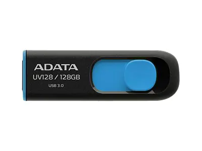 ADATA DashDrive UV128 - USB-Flash-Laufwerk - 128 GB - USB 3.0 - Schwarz, Blau