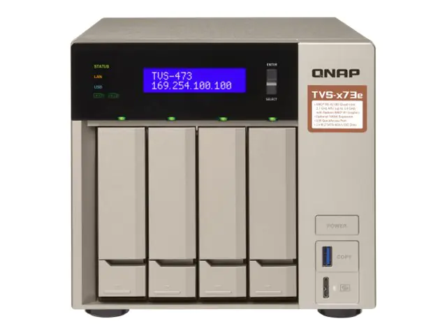 Qnap TVS-473e - NAS-Server - 4 Schächte - SATA 6Gb/s