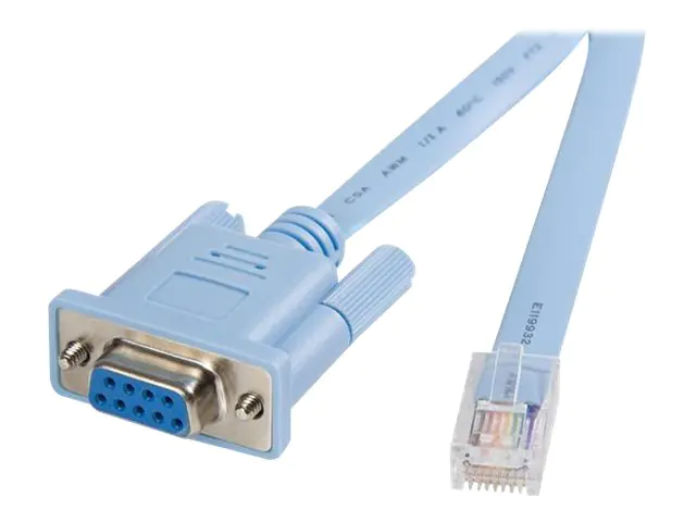 StarTech 1,8m RJ45 auf DB9 Cisco Konsolen Management Router Kabel - St/Bu - Kabel seriell - RJ-45 (M) zu DB-9 (W) - 1.8 m - Blau - für P/N: EC1S952, EC2S952, IES101002SFP StarTech 1,8m RJ45 auf DB9 Cisco Konsolen Management Router Kabel - St/Bu - Kabel seriell - RJ-45 (M) zu DB-9 (W) - 1.8 m - Blau - für P/N: EC1S952, EC2S952, IES101002SFP