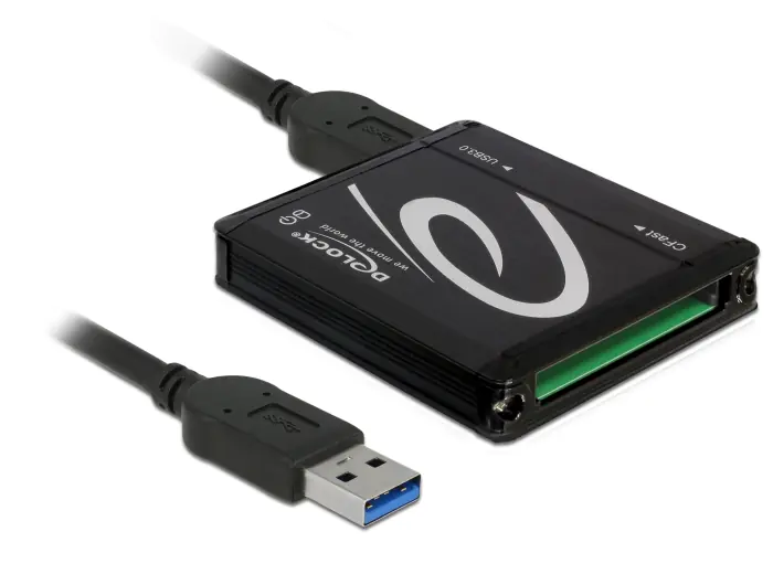 DeLOCK Card Reader USB 3.0 > CFast - Kartenleser (CFast Card Typ I, CFast Card Typ II) - USB 3.0 DeLOCK Card Reader USB 3.0 > CFast - Kartenleser (CFast Card Typ I, CFast Card Typ II) - USB 3.0