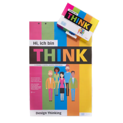 Playroom Starterset THINK FLIP 1 x THINK FLIP Flipchartblock, 1 x Satz THINK-Workshopkarten (35 gedruckte Karten), 4 x EcoLine edding Marker (rot, blau, grün, schwarz), 4 x Haftnotizenpackungen Playroom Starterset THINK FLIP 1 x THINK FLIP Flipchartblock, 1 x Satz THINK-Workshopkarten (35 gedruckte Karten), 4 x EcoLine edding Marker (rot, blau, grün, schwarz), 4 x Haftnotizenpackungen