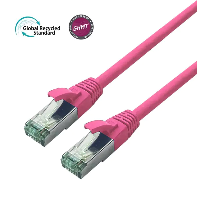 Bayko Patchkabel S/FTP TPE Cat 7 GHMT GRS-zertifiziert magenta 2m Bayko Patchkabel S/FTP TPE Cat 7 GHMT GRS-zertifiziert magenta 2m
