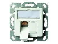 Telegärtner AMJ45 8/8 K UP/50 Cat.6A - Kabelkanal-Anschlussdose - CAT 6a - STP - RJ-45 X 2 - Alpine White
