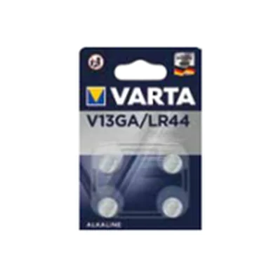 Varta 04276 101 404, Einwegbatterie, LR44, Alkali, 1,5 V, 4 Stück(e), 130 mAh 04276101404
