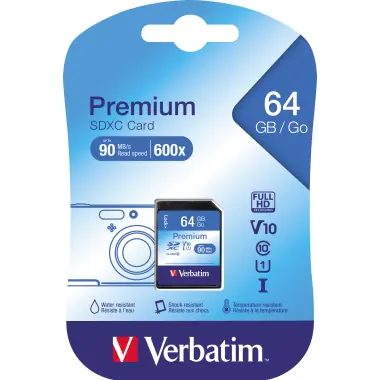 Verbatim - Flash-Speicherkarte - 32 GB - Class 10 - SDHC Verbatim - Flash-Speicherkarte - 32 GB - Class 10 - SDHC