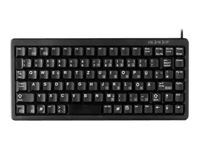 CHERRY Compact-Keyboard G84-4100 - Tastatur - PS/2, USB - Deutsch - Schwarz