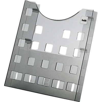helit Prospekthalter H6102508 DIN A4 grau transparent helit Prospekthalter H6102508 DIN A4 grau transparent
