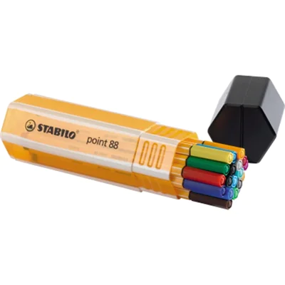 STABILO Fineliner point 88 Big Box 8820-1 0,4mm sortiert 20 St./Pack. STABILO Fineliner point 88 Big Box 8820-1 0,4mm sortiert 20 St./Pack.