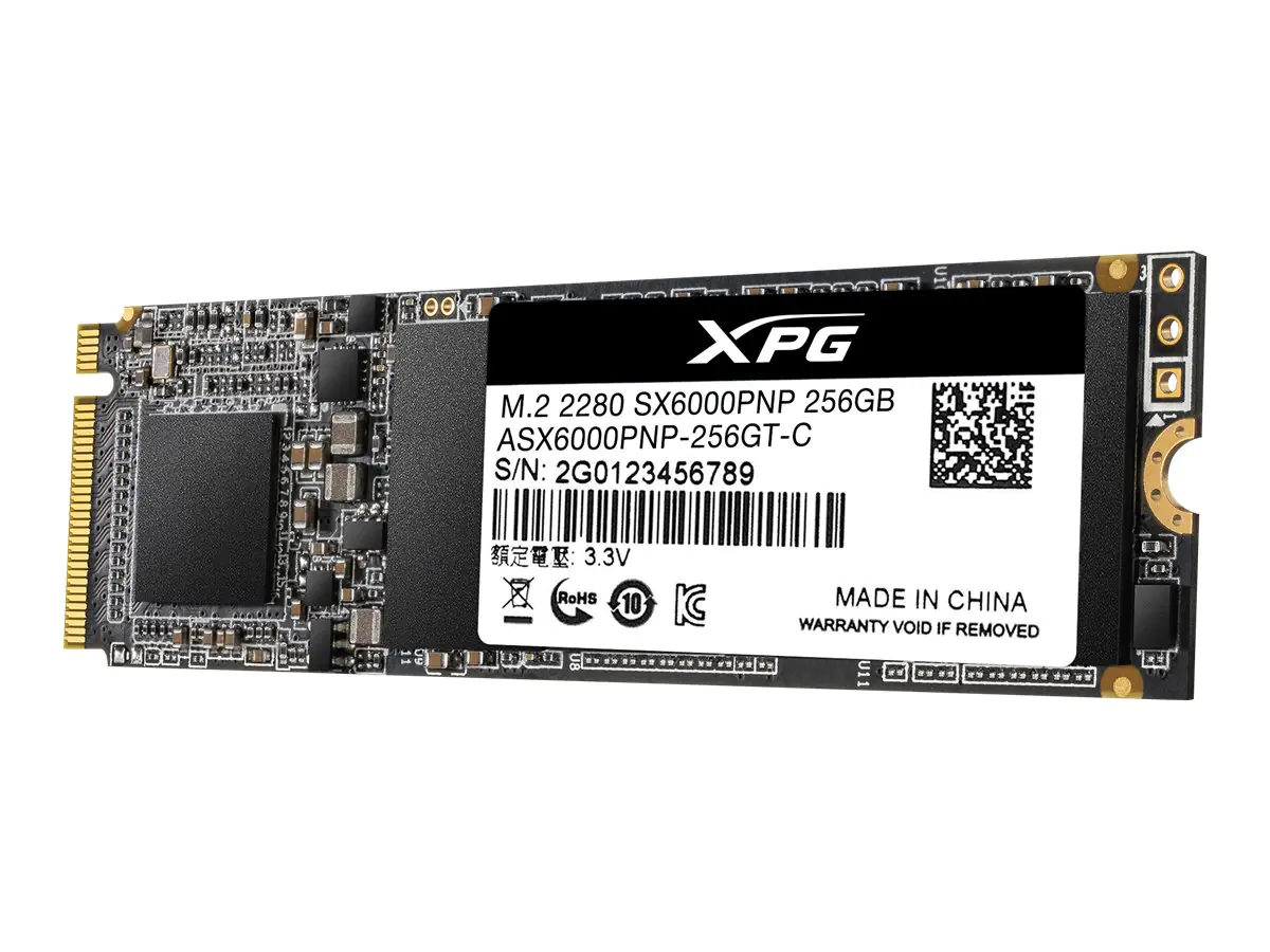 ADATA XPG SX6000 Pro - SSD - 256 GB - intern - M.2 2280 - PCIe 3.0 x4 (NVMe)