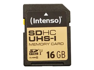 Intenso Premium - Flash-Speicherkarte - 16 GB - UHS Class 1 / Class10 - SDHC UHS-I