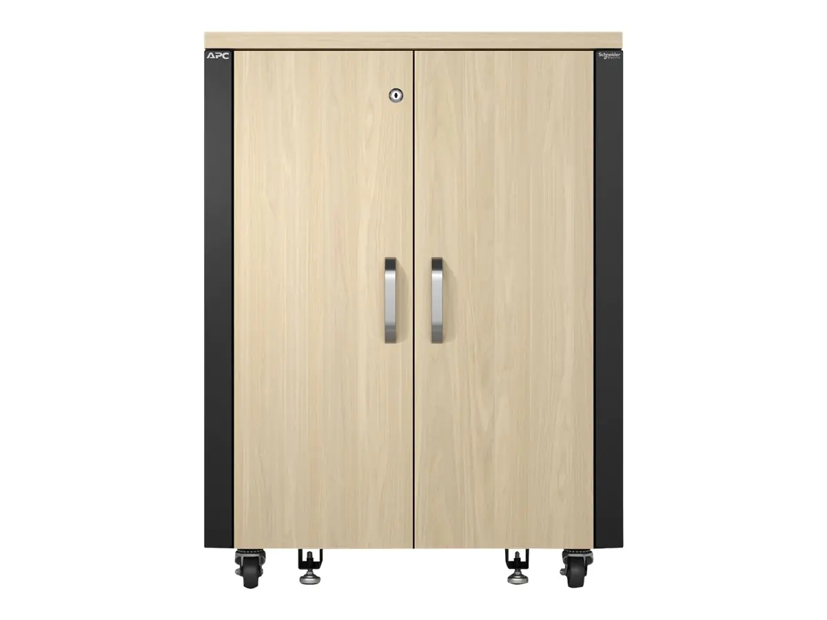 APC NetShelter - Schrank (horizontal) - schallisoliert - Wechselstrom 230 V - Ahorn - 17U - 48.3 cm (19")