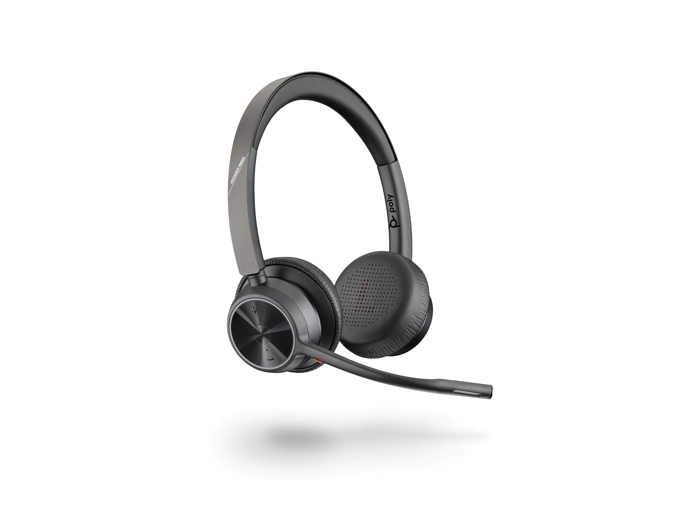 Poly Voyager 4320 - Voyager 4300 series - Headset - On-Ear - Bluetooth - kabellos, kabelgebunden - USB-C - Schwarz - Zertifiziert für Microsoft Teams, Zoom Certified