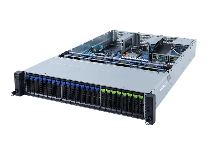 Gigabyte R282-N81 (rev. 100) - Server - Rack-Montage - 2U - zweiweg - keine CPU - RAM 0 GB - SATA - Hot-Swap 6.4 cm (2.5") 6NR282N81MR-00