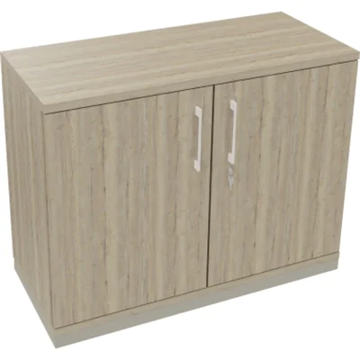 Flügeltürenschrank 2OH B1000xT442xH781 si/Eiche Nat Flügeltürenschrank 2OH B1000xT442xH781 si/Eiche Nat