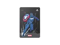 Seagate Game Drive for PS4 STGD2000206 - Marvel Avengers Limited Edition - Cap - Festplatte - 2 TB - extern (tragbar) - USB 3.0 - metallisch grau - für Sony PlayStation 4