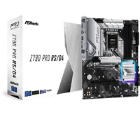 ASRock Z790 Pro RS/D4 - Motherboard - ATX - LGA1700-Sockel - Z790 Chipsatz - USB 3.2 Gen 1, USB 3.2 Gen 2, USB-C 3.2 Gen 2x2 - 2.5 Gigabit LAN - Onboard-Grafik (CPU erforderlich) - High Definition Audio (7.1-Channel)
