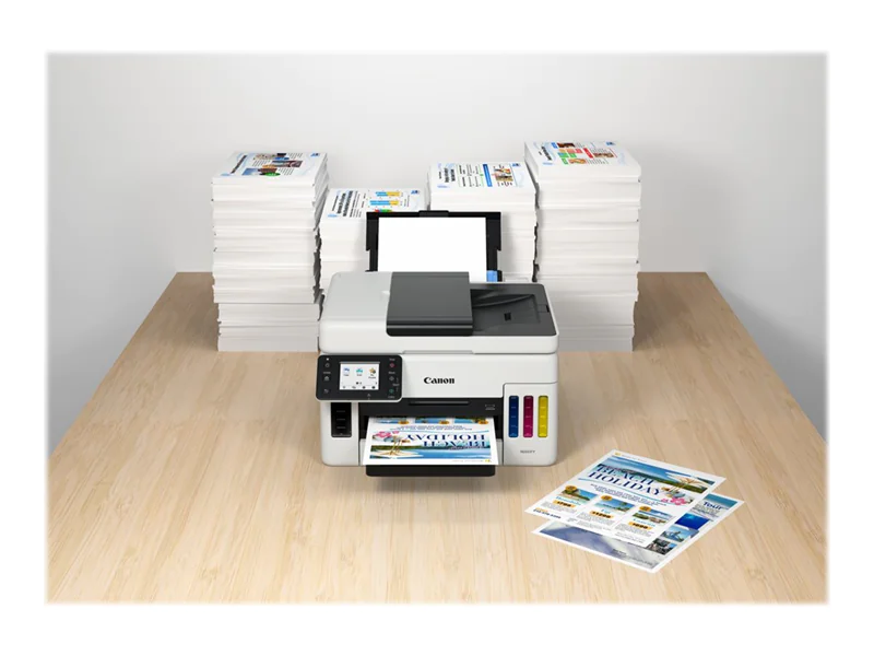 Canon MAXIFY GX6050 - Multifunktionsdrucker - Farbe - Tintenstrahl - nachfüllbar - Legal (216 x 356 mm)/A4 (210 x 297 mm) (Original) - A4/Legal (Medien) - bis zu 24 ipm (Drucken) - 350 Blatt - LAN, Wi-Fi(n), USB 2.0, USB-Host Canon MAXIFY GX6050 - Multifunktionsdrucker - Farbe - Tintenstrahl - nachfüllbar - Legal (216 x 356 mm)/A4 (210 x 297 mm) (Original) - A4/Legal (Medien) - bis zu 24 ipm (Drucken) - 350 Blatt - LAN, Wi-Fi(n), USB 2.0, USB-Host