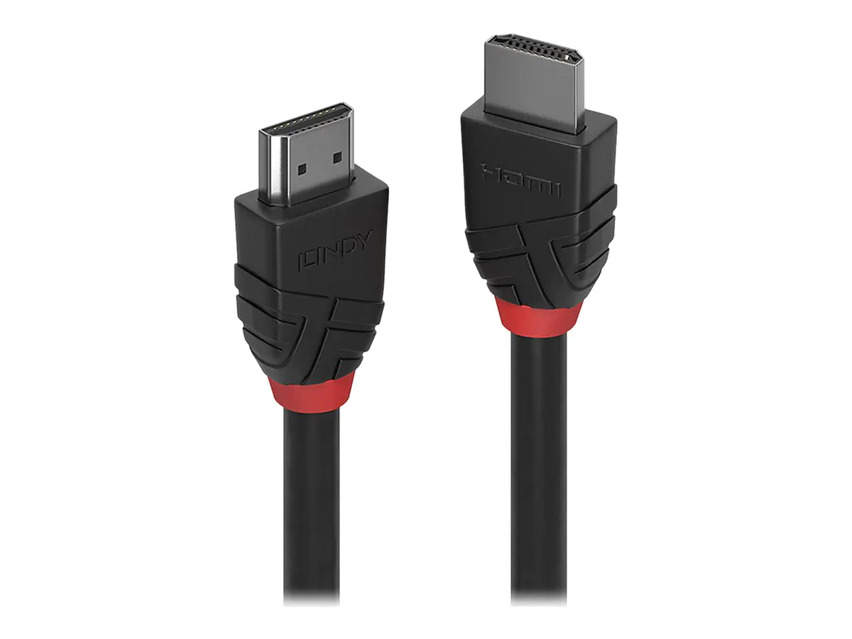 Lindy Black Line - Standard - HDMI-Kabel - HDMI männlich zu HDMI männlich - 10 m - Dreifachisolierung - Schwarz - rund, unterstützt 4K 30 Hz (4096 x 2160) Lindy Black Line - Standard - HDMI-Kabel - HDMI männlich zu HDMI männlich - 10 m - Dreifachisolierung - Schwarz - rund, unterstützt 4K 30 Hz (4096 x 2160)