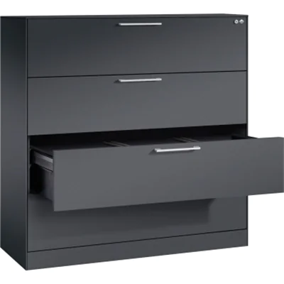 C+P Hängeregistraturschrank Asisto 146021413S10118 A4 3bahnig sgr/sgr C+P Hängeregistraturschrank Asisto 146021413S10118 A4 3bahnig sgr/sgr