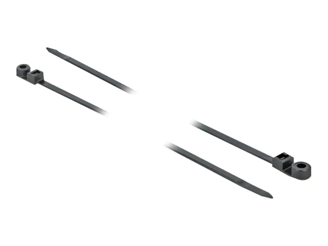 Delock Cable Tie with Fastening Eyelet - Kabelbinder - 40 cm - Schwarz (Packung mit 10)
