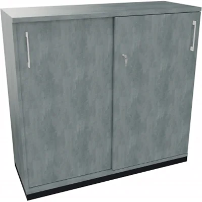 Schiebetürenschrank 3OH B1200xT442xH1133mm an/Beton Schiebetürenschrank 3OH B1200xT442xH1133mm an/Beton