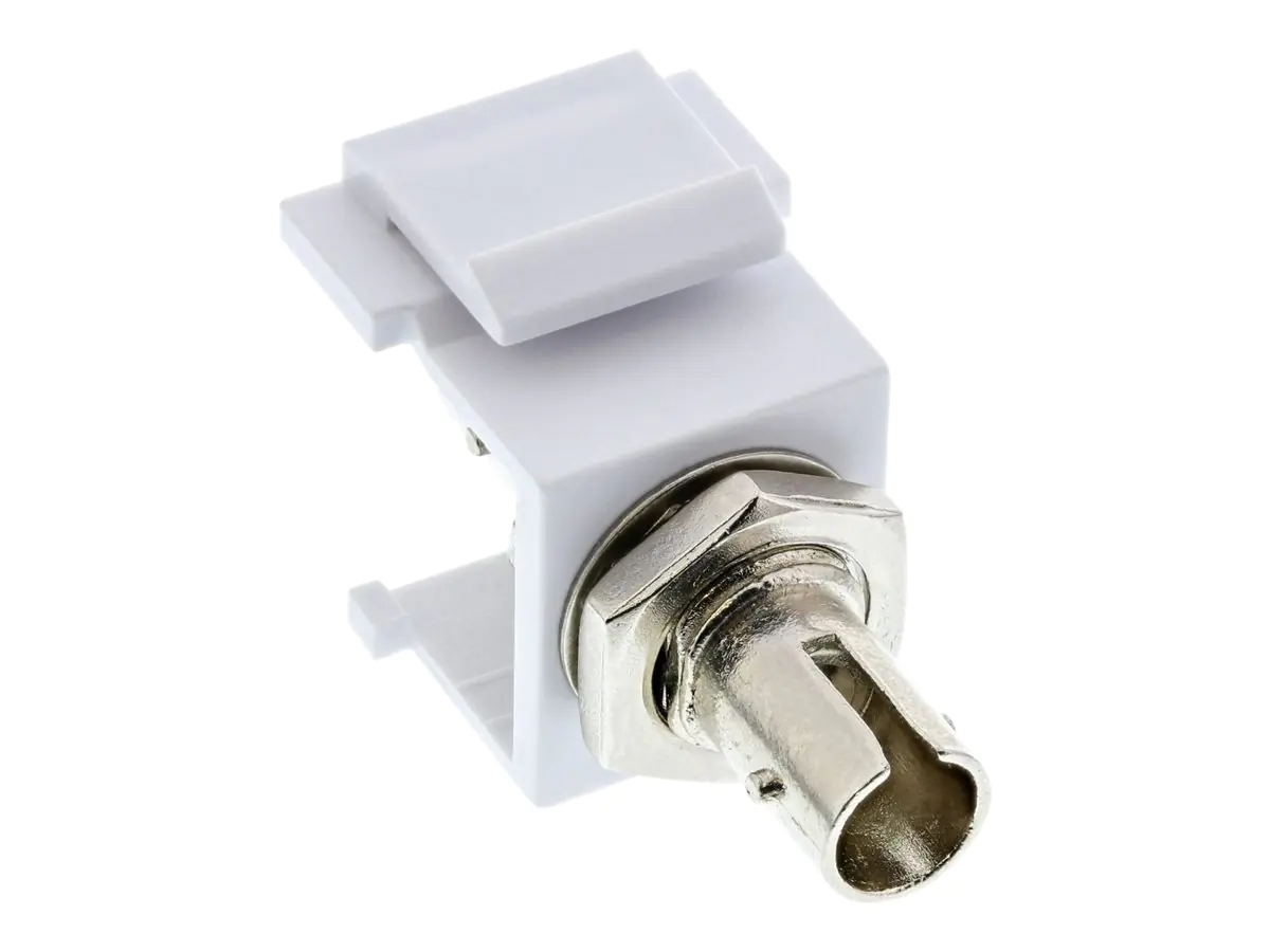 InLine - Modulares Faceplate-Snap-In - ST MM - weiß