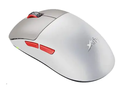 Xtrfy M8 - Maus - optisch - 5 Tasten - kabellos - 2.4 GHz - kabelloser Empfänger (USB) M8W-RETRO