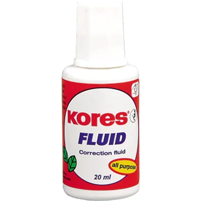 KORES Korrekturmittel Fluid KF66101 20ml Pinsel weiß KORES Korrekturmittel Fluid KF66101 20ml Pinsel weiß