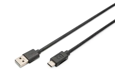 ASSMANN - USB-Kabel - 24 pin USB-C (M) zu USB (M) - USB 2.0 - 3 A - 3 m - geformt - Schwarz ASSMANN - USB-Kabel - 24 pin USB-C (M) zu USB (M) - USB 2.0 - 3 A - 3 m - geformt - Schwarz