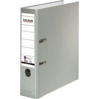 Falken Ordner Recycolor 80mm DIN A4 Rückenschild: geklebt Werkstoff: Pappe Material außen: Kraftpapier Material innen: Papier grau Falken Ordner Recycolor 80mm DIN A4 Rückenschild: geklebt Werkstoff: Pappe Material außen: Kraftpapier Material innen: Papier grau