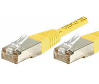 Dexlan - Patch-Kabel - RJ-45 (M) zu RJ-45 (M) - 7.5 m - FTP - CAT 6a - geformt - Gelb