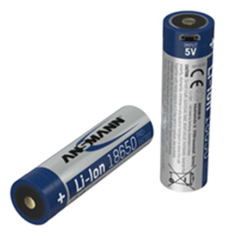Ansmann 1307-0002, Wiederaufladbarer Akku, Lithium-Ion (Li-Ion), 3,6 V, 2600 mAh, 9,36 Wh, Silber