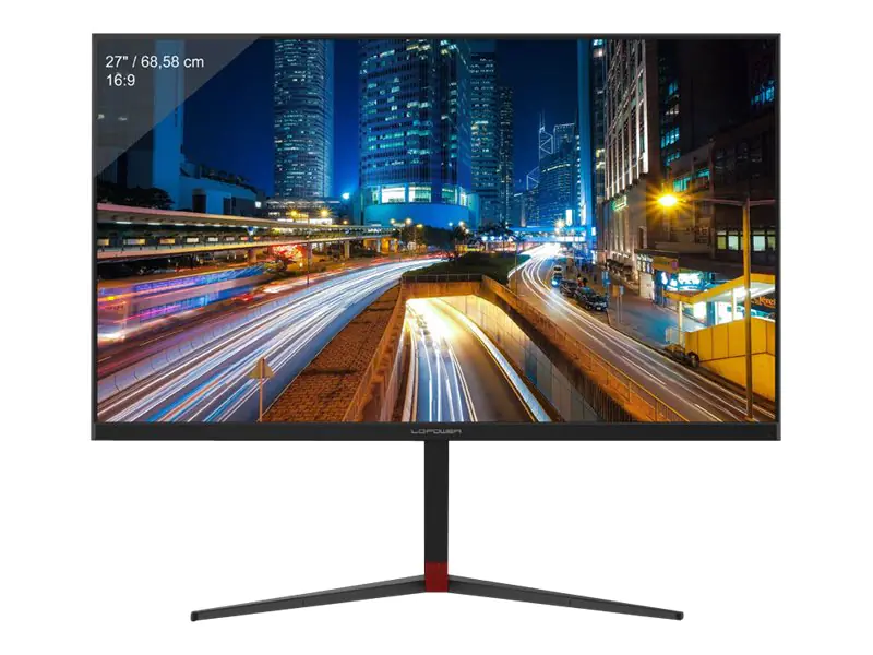 LC Power LC-M27-4K-UHD-144-V2 - LCD-Monitor - 68.6 cm (27") - 3840 x 2160 4K @ 144 Hz - IPS - 350 cd/m² - 1000:1 - HDR400 - 1 ms - 2xHDMI, 2xDisplayPort, USB-C - Lautsprecher - Schwarz
