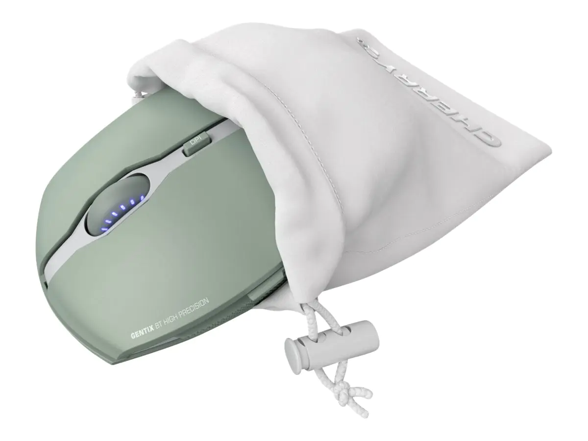 CHERRY GENTIX BT - Maus - optisch - 7 Tasten - kabellos - Bluetooth 4.0 - agave green