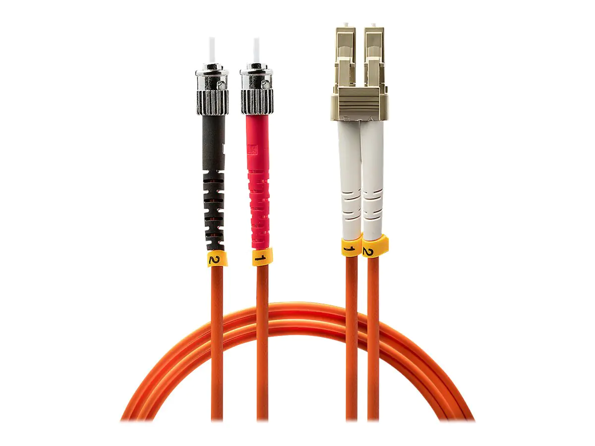 Lindy - Patch-Kabel - ST multi-mode (M) zu LC Multi-Mode (M) - 3 m - Glasfaser - Duplex - 50/125 Mikrometer - OM2 - halogenfrei