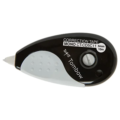 Tombow Korrekturroller Grip CT-CD5C11 5mmx10m schwarz/weiß Tombow Korrekturroller Grip CT-CD5C11 5mmx10m schwarz/weiß