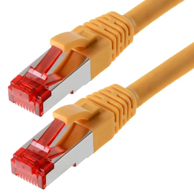 Patchkabel S/FTP (PIMF) CAT 6, gelb 2,0m halogenfrei Patchkabel S/FTP (PIMF) CAT 6, gelb 2,0m halogenfrei
