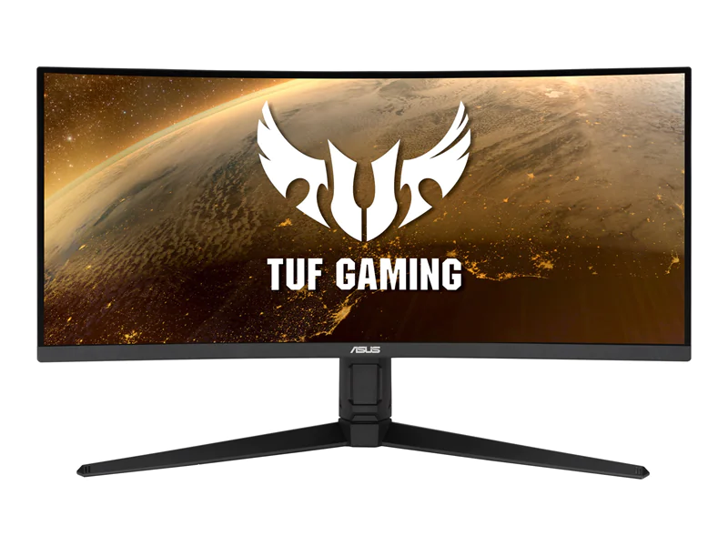 ASUS TUF Gaming VG34VQL1B - LED-Monitor - Gaming - gebogen - 86.43 cm (34") - 3440 x 1440 WQHD @ 165 Hz - VA - 550 cd/m² - 4000:1 - HDR10 - 1 ms - 2xHDMI, DisplayPort - Lautsprecher
