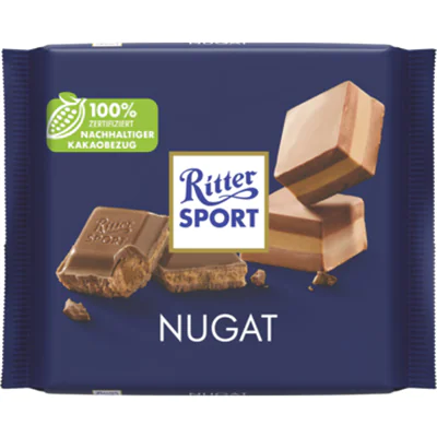 Ritter Sport Schokolade Nougat 100g Ritter Sport Schokolade Nougat 100g