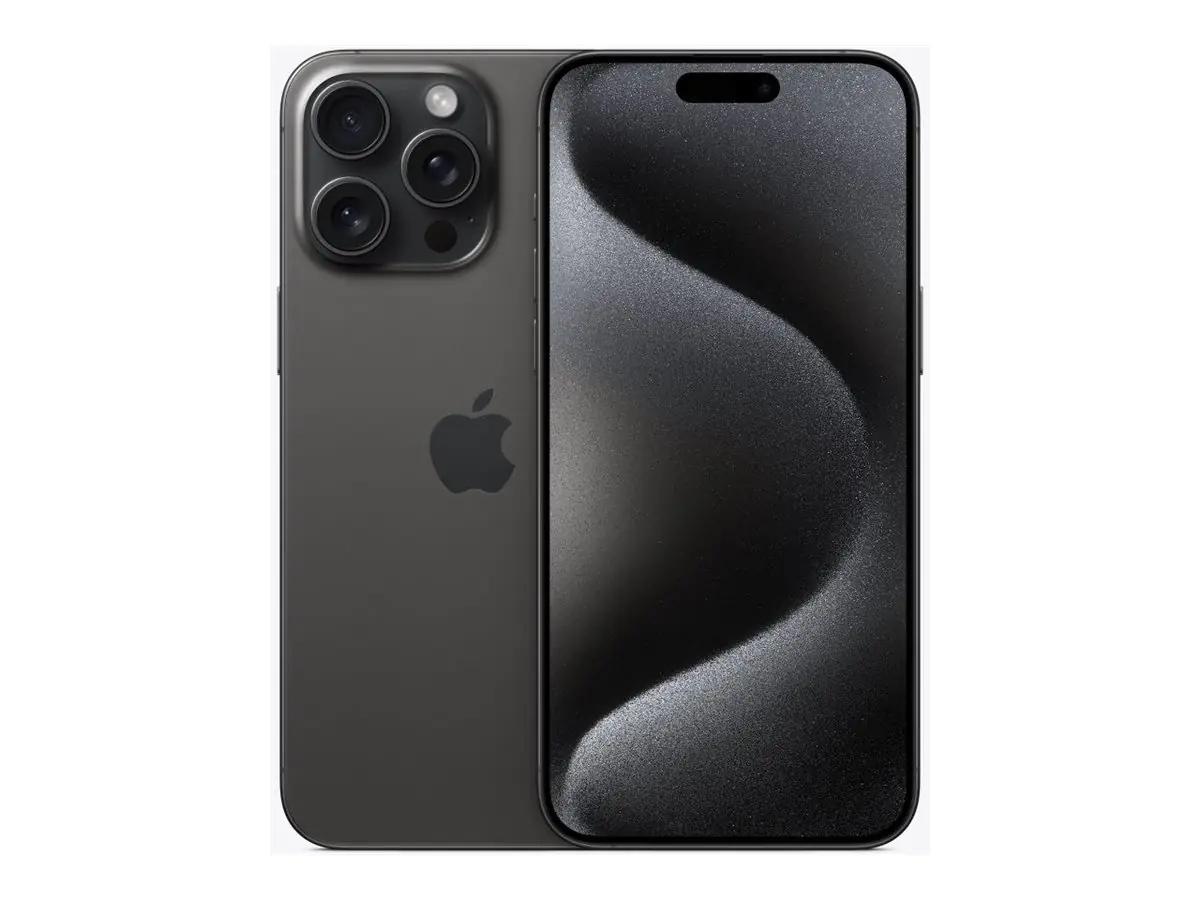 Apple iPhone 15 Pro Max - 5G Smartphone - Dual-SIM / Interner Speicher 256 GB - OLED-Display - 6.7" - 2796 x 1290 pixels (120 Hz) - Triple-Kamera 48 MP, 12 MP, 12 MP - front camera 12 MP - schwarzes Titan Apple iPhone 15 Pro Max - 5G Smartphone - Dual-SIM / Interner Speicher 256 GB - OLED-Display - 6.7" - 2796 x 1290 pixels (120 Hz) - Triple-Kamera 48 MP, 12 MP, 12 MP - front camera 12 MP - schwarzes Titan