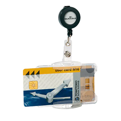 DURABLE Namensschild 821919 85x54mm Kunststoff tr 10 St./Pack.