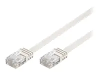 wentronic goobay - Netzwerkkabel - RJ-45 (M) bis RJ-45 (M) - 20 m - UTP - CAT 5e - geformt, flach - weiß