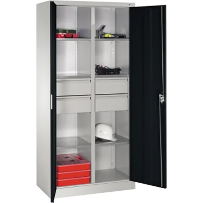 C+P Werkzeugschrank 89213042S10123 6Bd. 4Sch. 1950x930x500mm lgr/sgr C+P Werkzeugschrank 89213042S10123 6Bd. 4Sch. 1950x930x500mm lgr/sgr