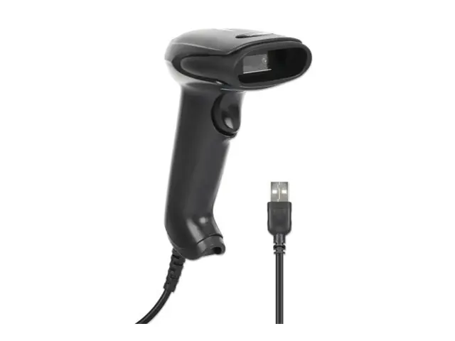 Manhattan 2D LED Barcodescanner 320mm 1.4m USB-Kabel schwarz