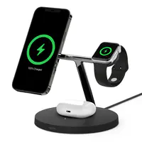 Belkin BoostCharge Pro, Drinnen, USB, Kabelloses Aufladen, Schwarz WIZ009VFBK-APL